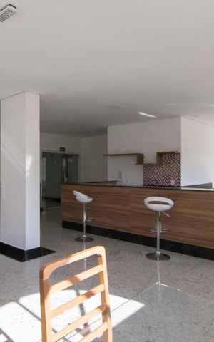 Apartamento para alugar com 45m², 1 quarto e 2 vagasSalão de festa