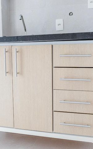 Apartamento à venda com 43m², 1 quarto e 1 vaga Apartamento à venda com 43m², 1 quarto e 1 vagaCozinha