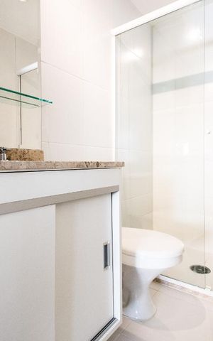 Studio à venda com 42m², 1 quarto e 1 vagaBanheiro