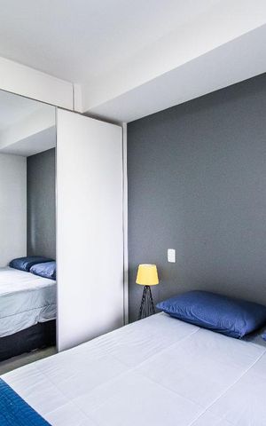Apartamento à venda com 35m², 1 quarto e 1 vagaQuarto