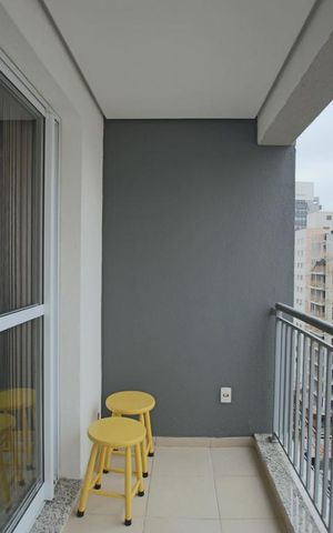 Studio para alugar com 28m², 1 quarto e 1 vagaVaranda