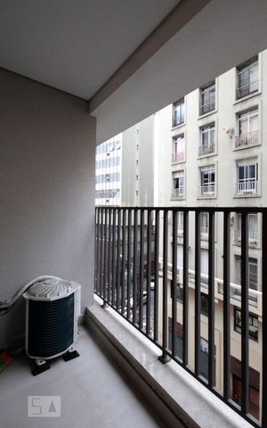 Studio para alugar com 23m², 1 quarto e sem vagaVaranda