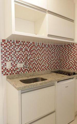 Studio à venda com 35m², 1 quarto e 1 vagaStudio - cozinha