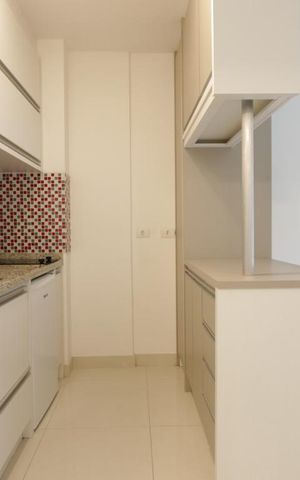 Studio à venda com 35m², 1 quarto e 1 vagaStudio - cozinha