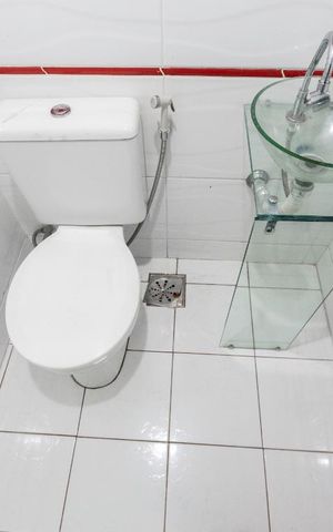 Casa de condomínio à venda com 85m², 2 quartos e 1 vagaLavabo