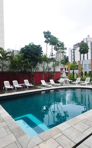 Apartamento à venda com 43m², 1 quarto e 1 vagaPiscina