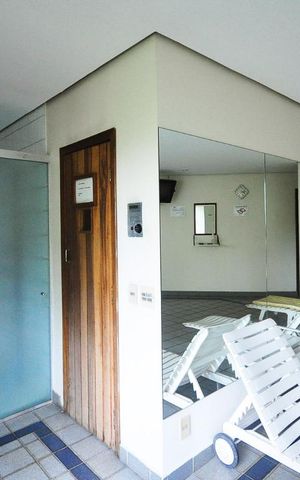 Apartamento à venda com 43m², 1 quarto e 1 vagaSauna