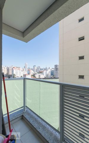 Studio para alugar com 28m², 1 quarto e 1 vagaVaranda