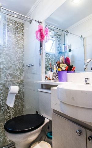 Apartamento à venda com 88m², 2 quartos e 2 vagasBanheiro da Suíte