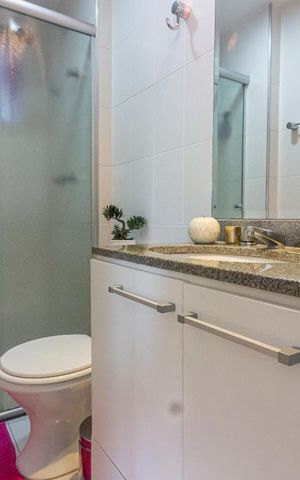 Apartamento à venda com 67m², 3 quartos e 1 vagaBanheiro Social