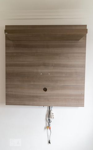 Apartamento à venda com 50m², 2 quartos e 1 vagaQuarto 2 - painel para TV