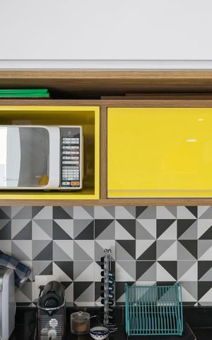 Studio para alugar com 30m², 1 quarto e 1 vagaStudio - Cozinha (Microondas)