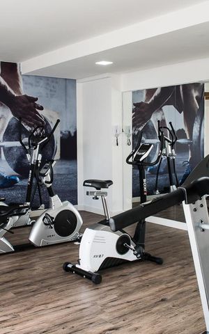 Studio para alugar com 42m², 1 quarto e 2 vagas Studio para alugar com 42m², 1 quarto e 2 vagasÁrea comum - Academia