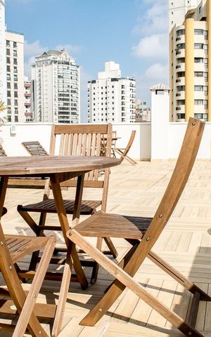 Studio para alugar com 42m², 1 quarto e 2 vagas Studio para alugar com 42m², 1 quarto e 2 vagasÁrea comum - Piscina