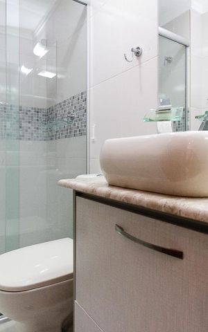 Apartamento para alugar com 64m², 3 quartos e 2 vagas Apartamento para alugar com 64m², 3 quartos e 2 vagasBanheiro