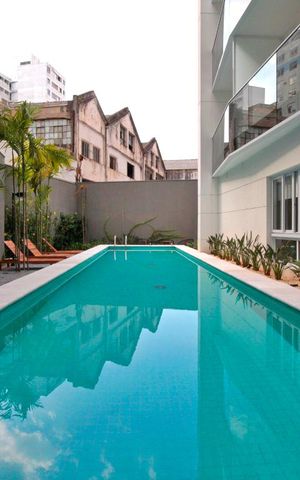 Studio para alugar com 22m², 1 quarto e sem vaga Studio para alugar com 22m², 1 quarto e sem vagaPiscina