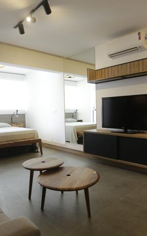 Studio para alugar com 54m², 1 quarto e 1 vagaSala