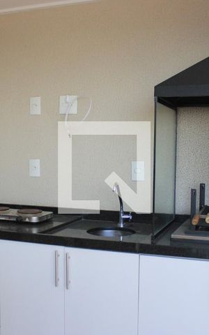 Studio para alugar com 38m², 1 quarto e 1 vagaVaranda da sala e espaço gourmet