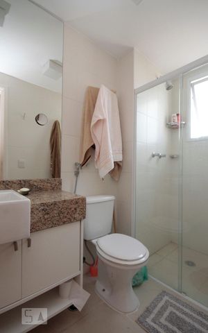 Apartamento para alugar com 60m², 1 quarto e 2 vagasBanheiro da Suíte