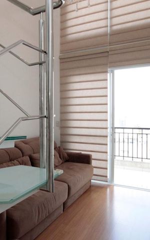 Apartamento para alugar com 60m², 1 quarto e 2 vagasSala