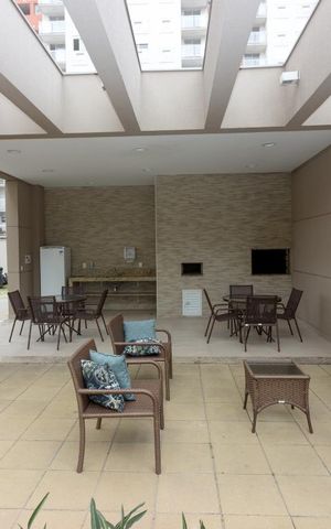 Apartamento à venda com 62m², 2 quartos e 1 vagaChurrasqueira