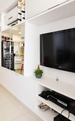 Apartamento para alugar com 43m², 1 quarto e 1 vaga Apartamento para alugar com 43m², 1 quarto e 1 vagaSala