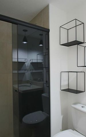 Studio à venda com 42m², 1 quarto e 1 vagaBanheiro