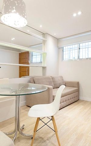 Apartamento à venda com 40m², 1 quarto e sem vaga Apartamento à venda com 40m², 1 quarto e sem vagaSala