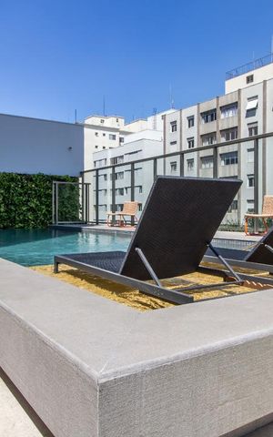 Studio à venda com 30m², 1 quarto e sem vaga Studio à venda com 30m², 1 quarto e sem vagaPiscina