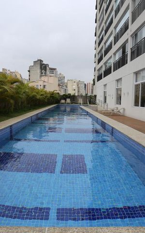 Studio para alugar com 35m², 1 quarto e 1 vagaPiscina