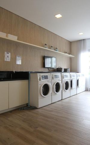 Studio para alugar com 35m², 1 quarto e 1 vagaLavanderia