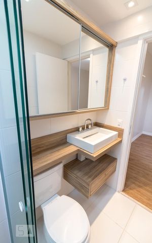 Apartamento à venda com 60m², 2 quartos e 1 vagaBanheiro quarto suíte 2