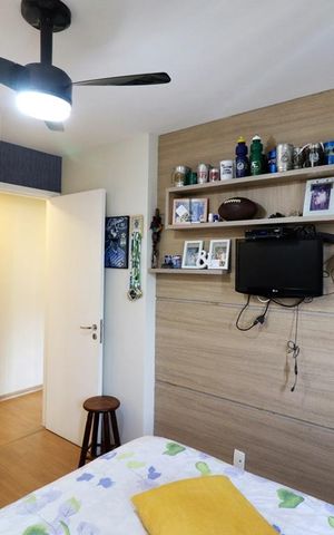 Apartamento à venda com 94m², 3 quartos e 2 vagasQuarto 2