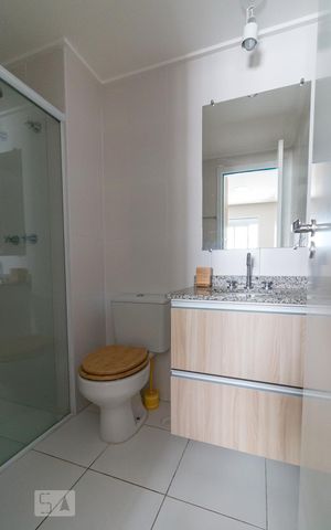 Apartamento à venda com 38m², 1 quarto e 1 vagaBanheiro quarto suíte