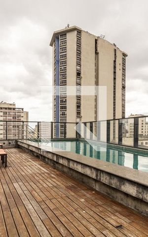 Studio à venda com 32m², 1 quarto e 1 vagaPiscina
