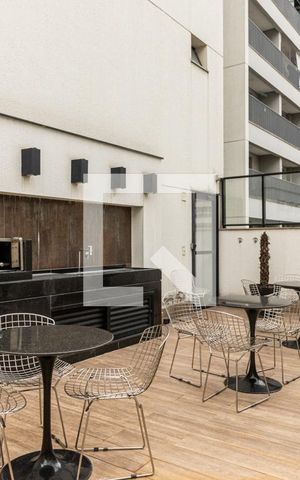 Studio à venda com 32m², 1 quarto e 1 vagaChurrasqueira