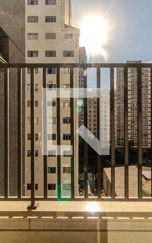 Studio à venda com 32m², 1 quarto e 1 vagaVaranda