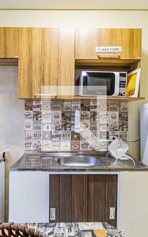 Studio para alugar com 30m², 1 quarto e sem vaga Studio para alugar com 30m², 1 quarto e sem vagaStudio - Cozinha
