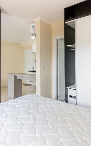 Studio para alugar com 38m², 1 quarto e 1 vagaQuarto 