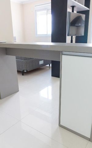 Studio para alugar com 38m², 1 quarto e 1 vagaCozinha - balcão