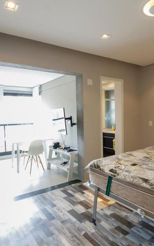 Studio à venda com 30m², 1 quarto e 1 vagaQuarto