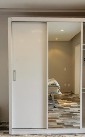 Studio à venda com 30m², 1 quarto e 1 vagaQuarto - Armários