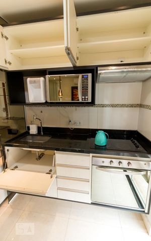 Studio para alugar com 36m², 1 quarto e 1 vagaCozinha - pia e armários