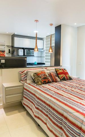 Studio para alugar com 36m², 1 quarto e 1 vagaQuarto