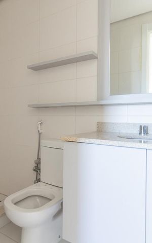 Apartamento à venda com 66m², 1 quarto e 1 vaga Apartamento à venda com 66m², 1 quarto e 1 vagaBanheiro da Suíte