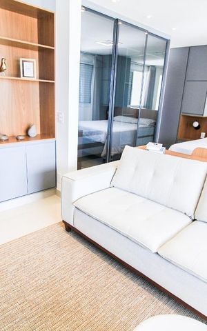 Studio para alugar com 43m², 1 quarto e 1 vagaSala/Quarto