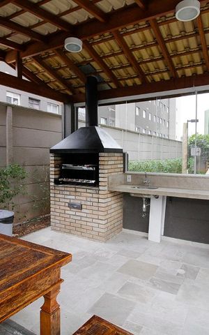 Apartamento à venda com 33m², 2 quartos e sem vagaChurrasqueira