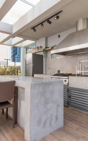 Apartamento à venda com 35m², 1 quarto e 1 vagaChurrasqueira