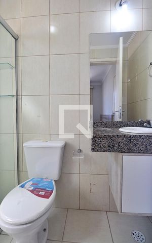 Apartamento para alugar com 48m², 2 quartos e 1 vagaBanheiro do Quarto 1 - Suíte