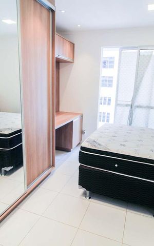 Apartamento para alugar com 53m², 1 quarto e 1 vaga Apartamento para alugar com 53m², 1 quarto e 1 vagaQuarto (suíte)